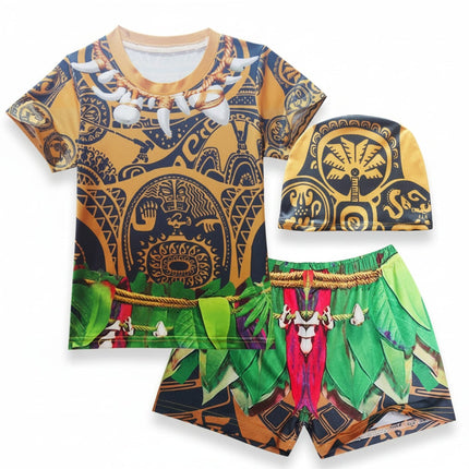 Island Warrior Children's Halloween Costume with Comfortable Fit | Adventure-Ready Attire for Imaginative Play
