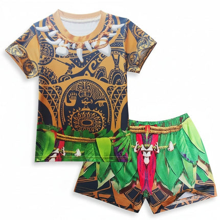 Island Warrior Children's Halloween Costume with Comfortable Fit | Adventure-Ready Attire for Imaginative Play