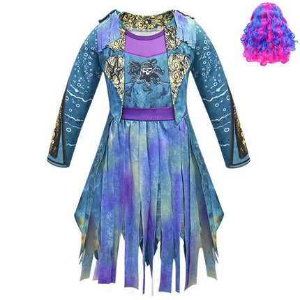 Pirate-Themed Children's Halloween Costume Dress with Optional Accessories | Comfortable Dress-Up Fun for Ages 4-10