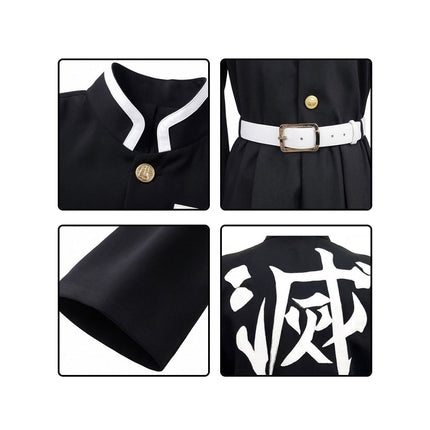 Anime Cosplay Kimono Costume with Golden Buttons | Comfortable Outfit for Halloween and Themed Events