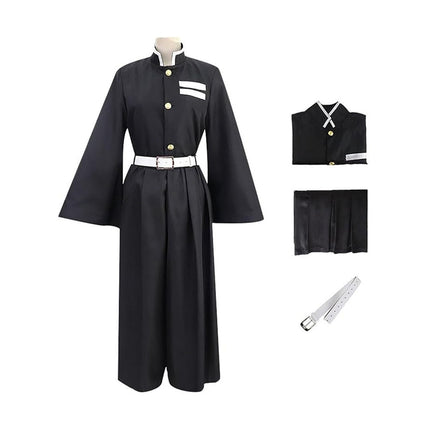 Anime Cosplay Kimono Costume with Golden Buttons | Comfortable Outfit for Halloween and Themed Events