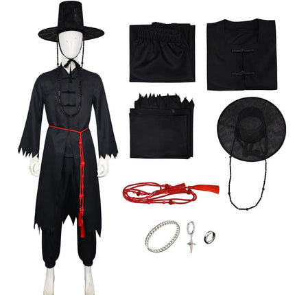 Korean Hanbok Costume Set with Hat & Accessories | Cultural Cosplay Outfit for Halloween and Themed Events