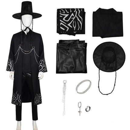 Korean Hanbok Costume Set with Hat & Accessories | Cultural Cosplay Outfit for Halloween and Themed Events