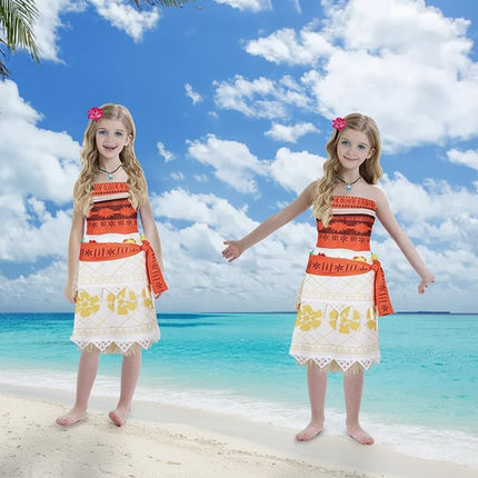 Tropical Princess Costume with Decorative Top & Skirt | Ideal for Halloween and Cosplay Events