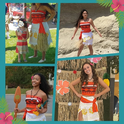 Tropical Princess Costume with Decorative Top & Skirt | Ideal for Halloween and Cosplay Events