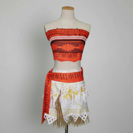 Tropical Princess Costume with Decorative Top & Skirt | Ideal for Halloween and Cosplay Events