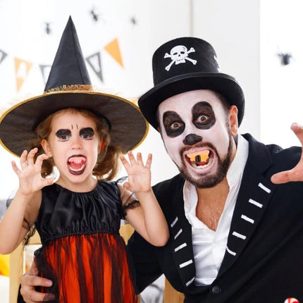 Halloween Fake Teeth Set with 12 Unique Styles | Fun Costume Accessory for Spooky Parties and Pranks
