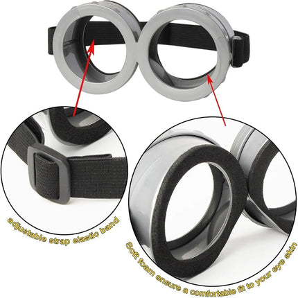 Halloween Costume Accessory Set for Adults with Funny Hat & Glasses | Quick Party Look for Themed Events