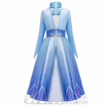 Girls Ice Princess Costume Dress with Sparkling Details & Cape Set | Magical Look for Halloween and Dress-Up Play