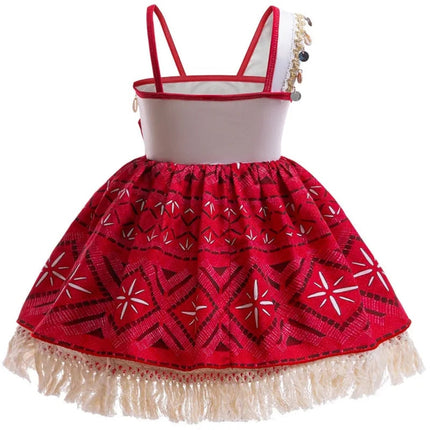 Girls Island Princess Dress Costume for Halloween & Parties | Tropical-Inspired Outfit for Fun Dress-Up