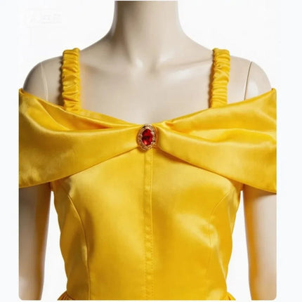 Girls Princess Ball Gown Halloween Costume Dress with Fairy Tale Design | Perfect for Parties and Dress-Up Play