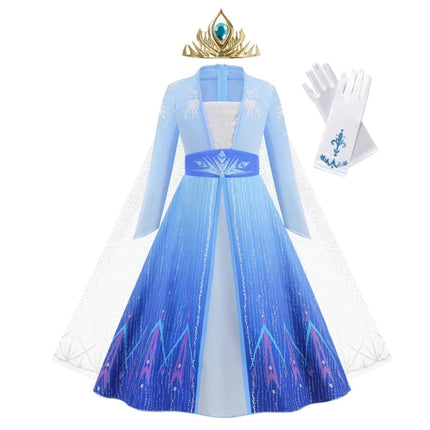 Girls Princess Dress Costume with Sparkling Details | Magical Outfit for Halloween and Parties