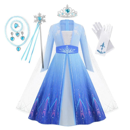 Girls Princess Dress Costume with Sparkling Details | Magical Outfit for Halloween and Parties