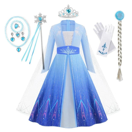 Girls Princess Dress Costume with Sparkling Details | Magical Outfit for Halloween and Parties