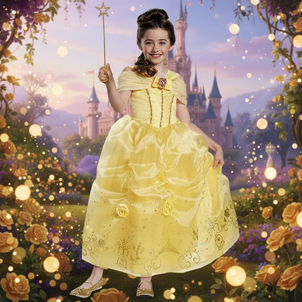 Girls Princess Dress Set for Halloween Costumes | Storybook Design for Parties and Roleplay
