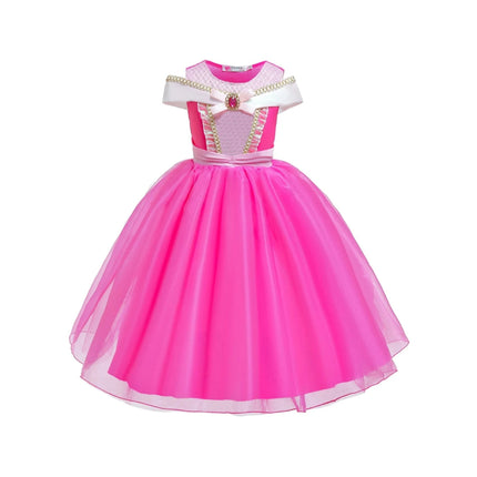Girls Princess Party Dress Costume for Halloween | Easy Wear for Role Play and Celebrations