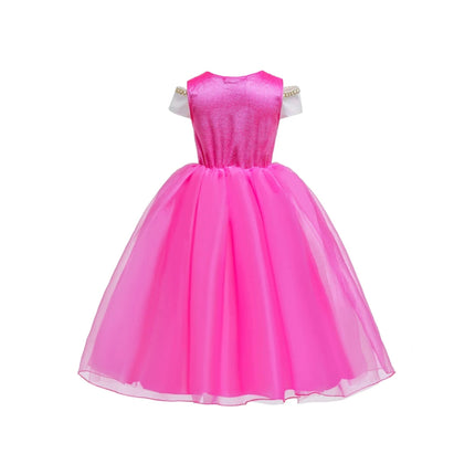 Girls Princess Party Dress Costume for Halloween | Easy Wear for Role Play and Celebrations