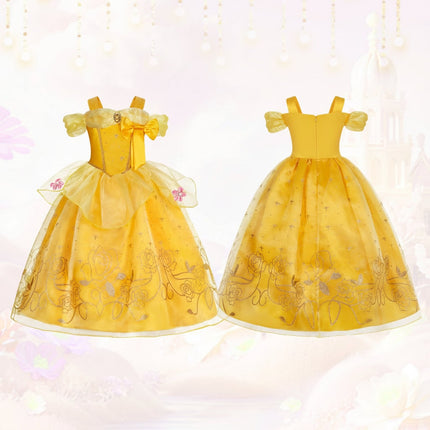 Princess Costume Dress for Girls with Accessories | Charming Outfit for Halloween and Birthday Parties