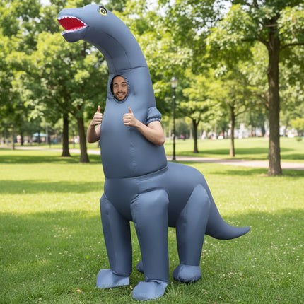 Inflatable Dinosaur Costume for Halloween with Full-Body Design | Fun and Comfortable for Kids and Adults