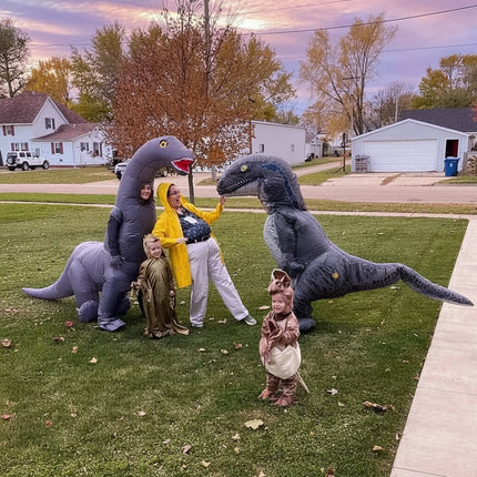 Inflatable Dinosaur Costume for Halloween with Full-Body Design | Fun and Comfortable for Kids and Adults