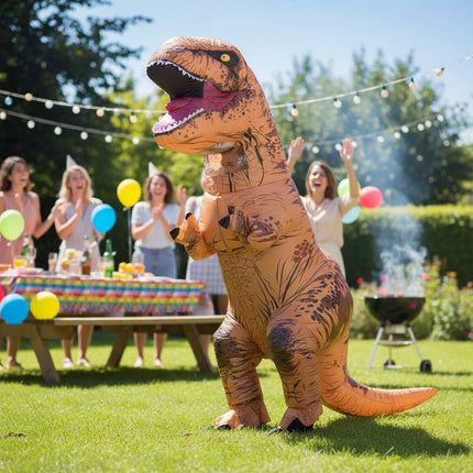 Inflatable Dinosaur Costume with Built-in Fan | Funny Party Suit for Halloween and Themed Events