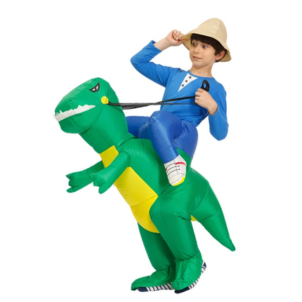 Inflatable Dinosaur Costume for Kids with Quick Inflation | Fun Fancy Dress for Halloween and Carnival Events