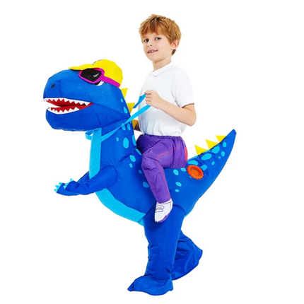Inflatable Dinosaur Costume for Kids with Quick Inflation | Fun Fancy Dress for Halloween and Carnival Events