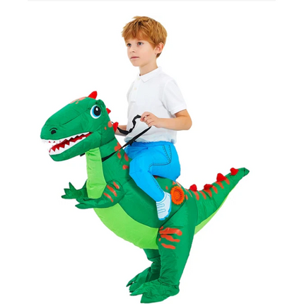 Inflatable Dinosaur Costume for Kids with Quick Inflation | Fun Fancy Dress for Halloween and Carnival Events