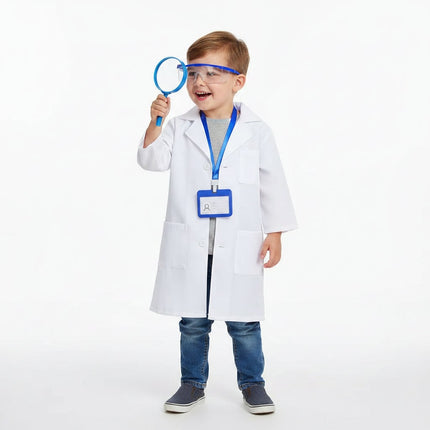 Kids Doctor Costume Lab Coat Set with Accessories | Creative Roleplay for Halloween & Parties