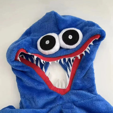 Plush Monster Jumpsuit for Kids with Hood | Soft Halloween Costume for Parties and Cozy Play