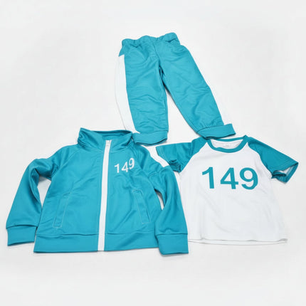 Kids Halloween Costume Tracksuit Set with Zip Jacket & Printed Shirt | Complete Dress Up Outfit for Parties and Events