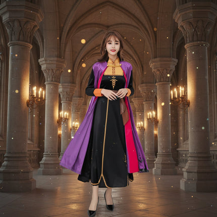 Elegant Princess Dress with Flowing Cape | Comfortable Halloween Costume for Women