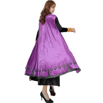 Elegant Princess Dress with Flowing Cape | Comfortable Halloween Costume for Women