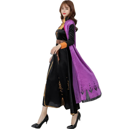 Elegant Princess Dress with Flowing Cape | Comfortable Halloween Costume for Women