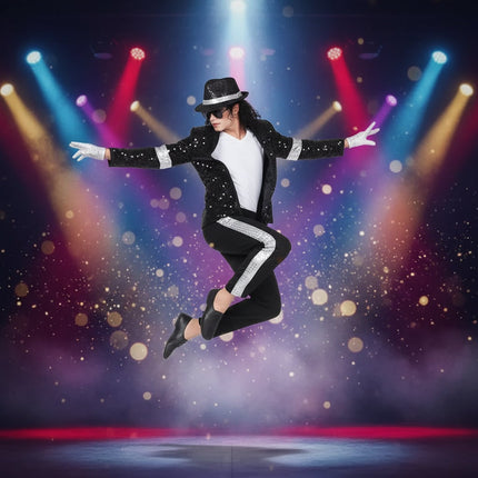 Shimmering Sequin Costume Jacket Set for Halloween | Versatile Performance Outfit for Dance and Themed Parties