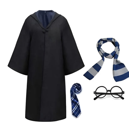 Wizard Costume Cloak Outfit with Classic Design | Unisex Halloween Attire for Magical Adventures