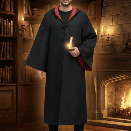 Wizard Costume Cloak Outfit with Classic Design | Unisex Halloween Attire for Magical Adventures
