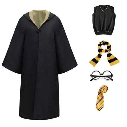 Wizard Costume Cloak Outfit with Classic Design | Unisex Halloween Attire for Magical Adventures