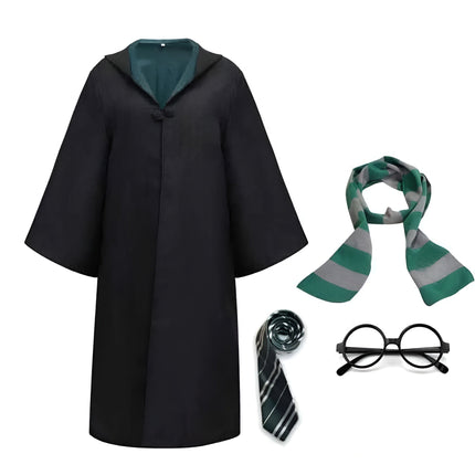 Wizard Costume Cloak Outfit with Classic Design | Unisex Halloween Attire for Magical Adventures