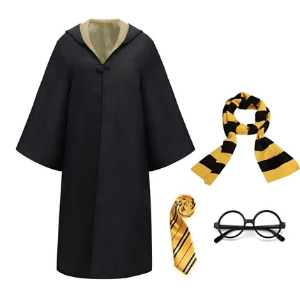 Wizard Costume Cloak Outfit with Classic Design | Unisex Halloween Attire for Magical Adventures
