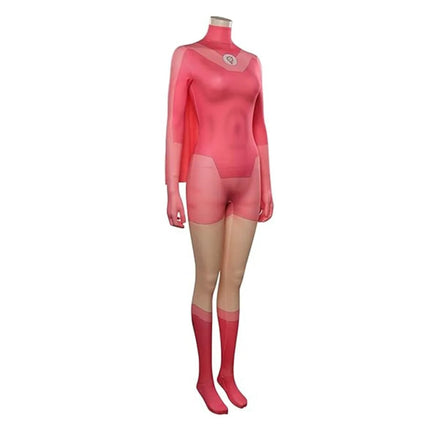 Womens Superhero Jumpsuit Costume with Cape Design | Bold Outfit for Halloween and Themed Parties