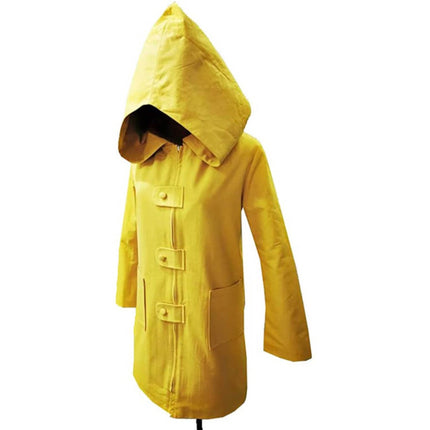 Hooded Raincoat Costume Jacket for Halloween & Cosplay | Practical Zipper Design with Pockets for Themed Events