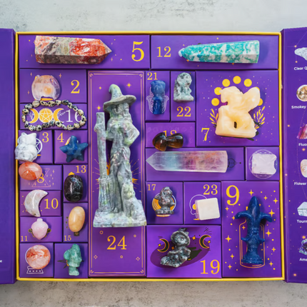 Halloween Advent Calendar with 31 Surprises | Crystal-Inspired Decoration for October Countdown