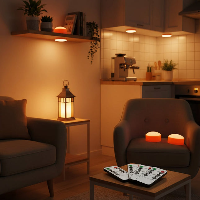 Battery Operated Lights Orange, LED Pumpkin Lights for Halloween Decoration, Orange Light for Windows and Tables_00