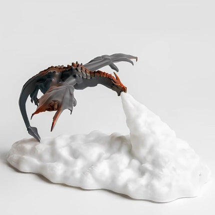 Dragon Night Light with LED Flame Effect | Rechargeable Table Lamp for Halloween and Cozy Mood Lighting