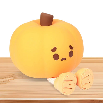 LED Pumpkin Night Light with Dimmable Glow | Rechargeable Touch Control for Cozy Halloween Decor