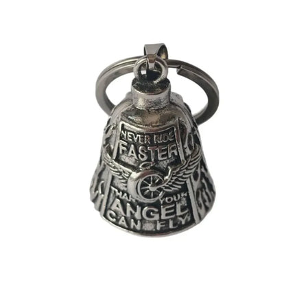 Motorcycle Guardian Bell with Wing Design | Good Luck Charm for Bikers and Riders