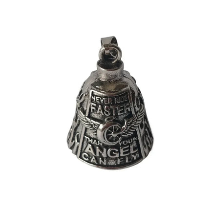 Motorcycle Guardian Bell with Wing Design | Good Luck Charm for Bikers and Riders