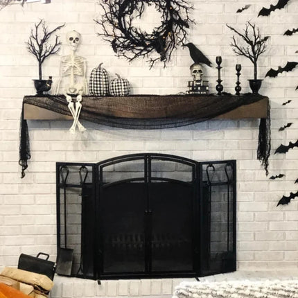 Halloween Decoration Netting with Spooky Spider Web Design | Eerie Atmosphere for Haunted Houses and Parties