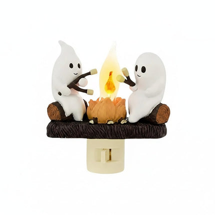 Plug-In LED Ghost Night Light for Halloween Decor | Soft Glow for Cozy Ambiance in Kids' Rooms